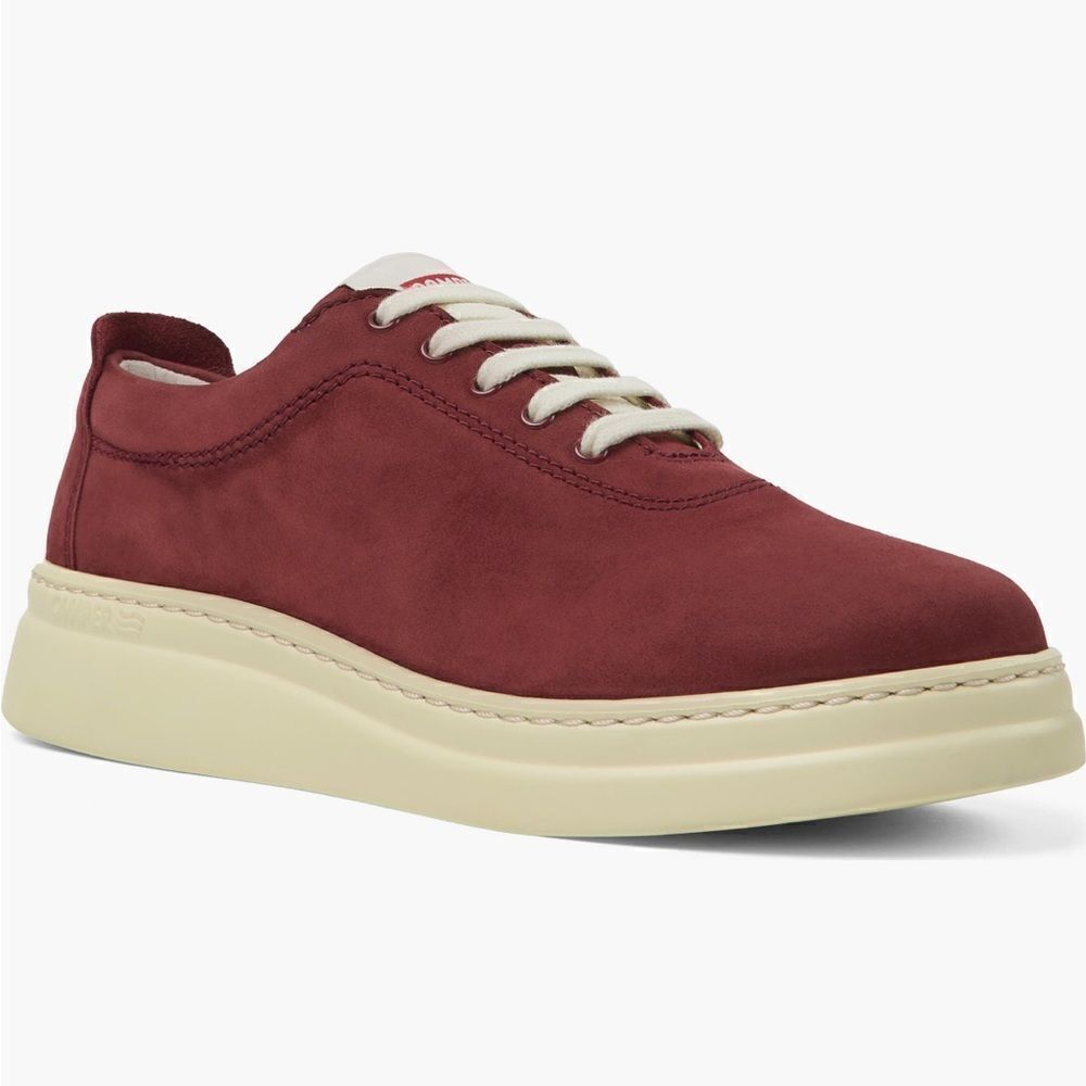 Camper Women’s Runner Up lightweight leather Sneaker Sz 6 burgundy, NIB